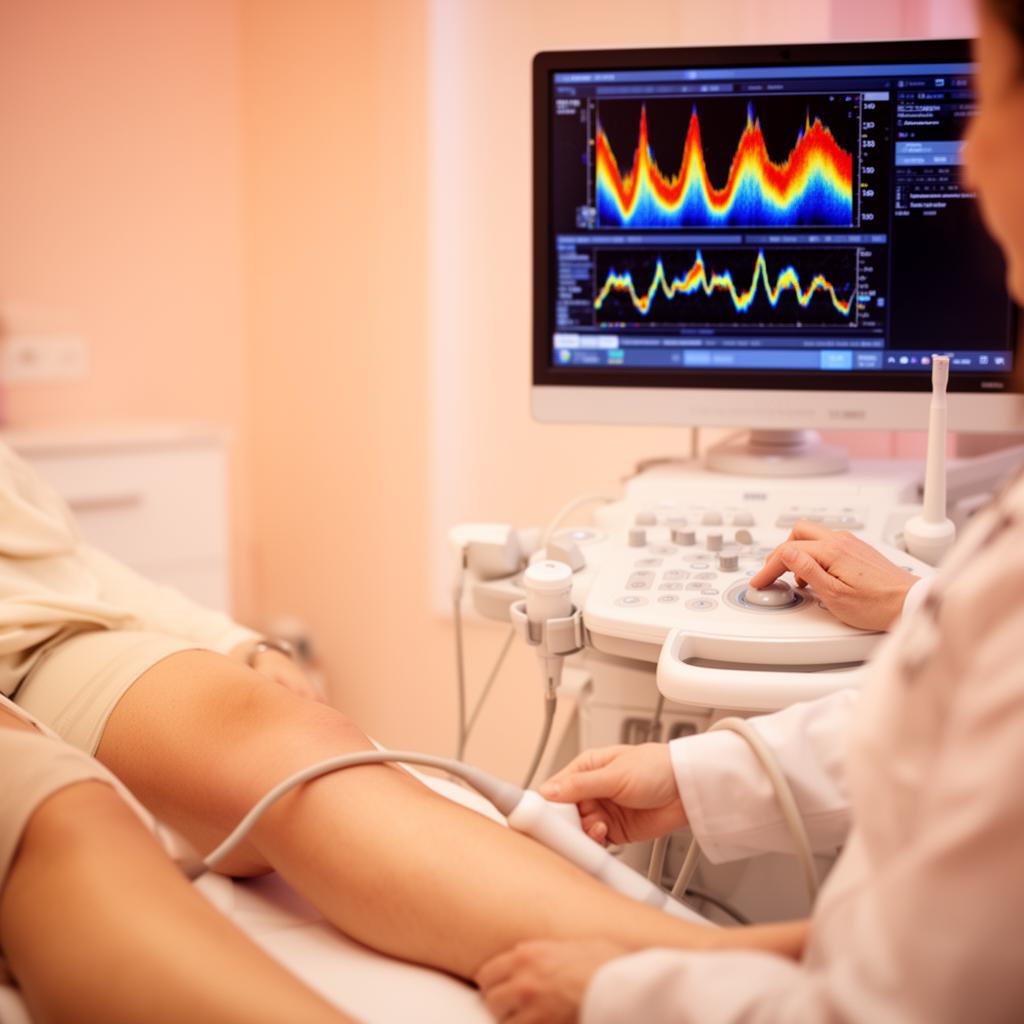 Ultrassom vascular com Doppler colorido